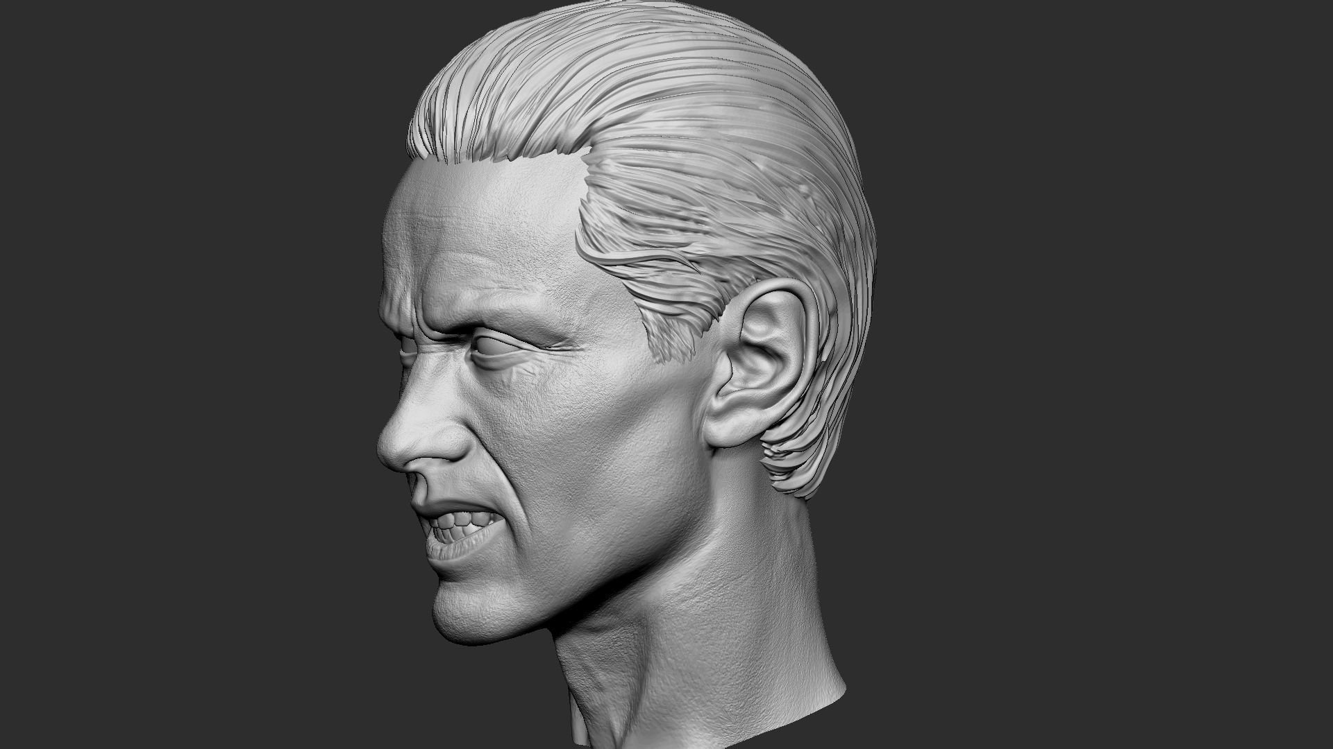 Jared Leto as Joker head 3D print model_17