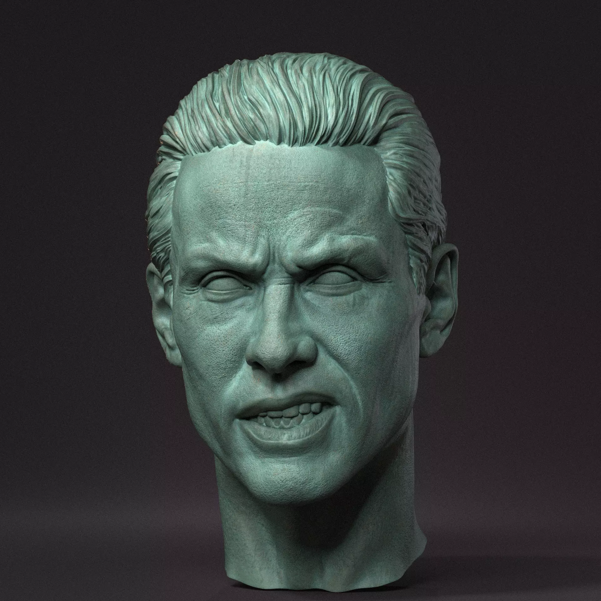 Jared Leto as Joker head 3D print model_0
