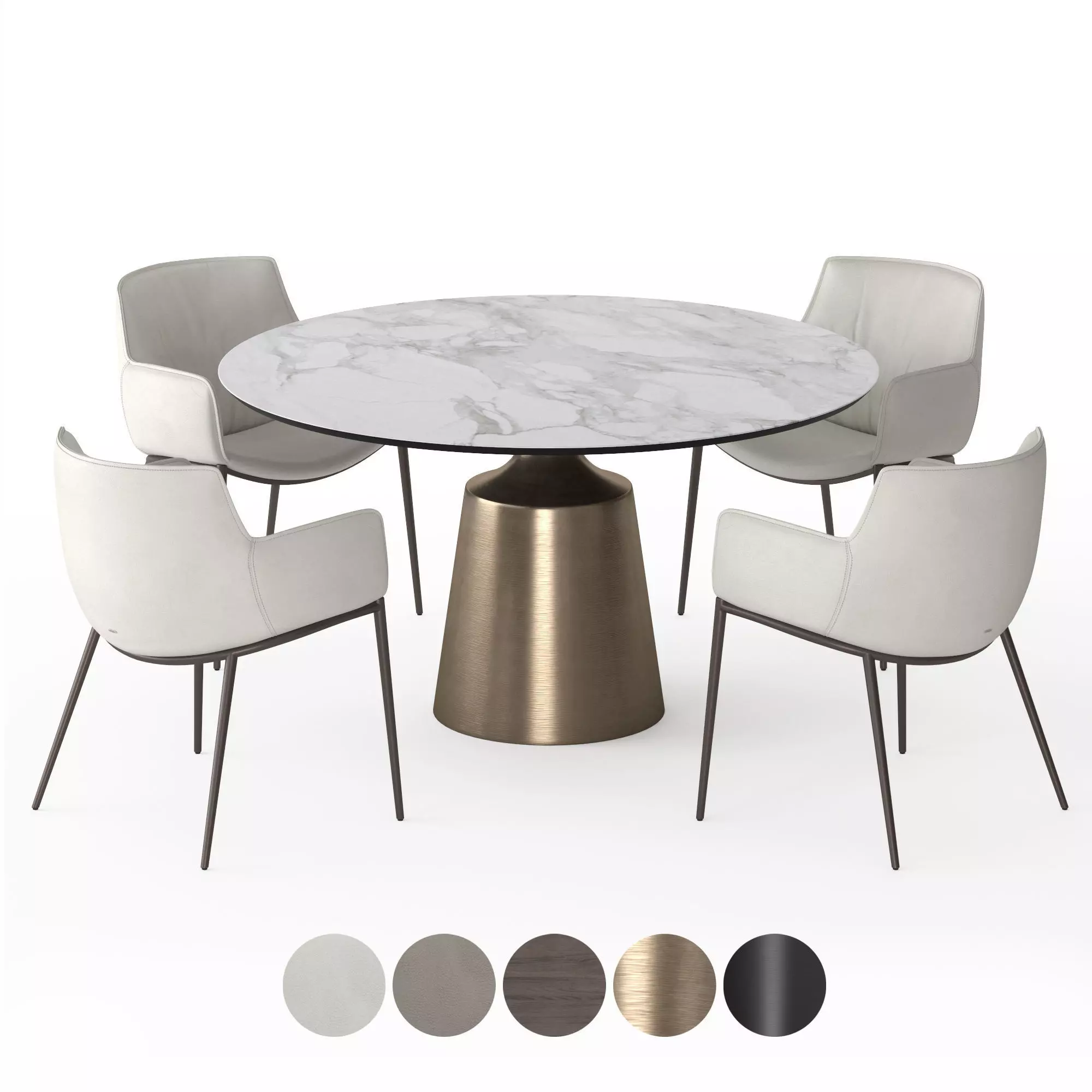 Cattelan Rhonda Chair and Yoda 3D model_0