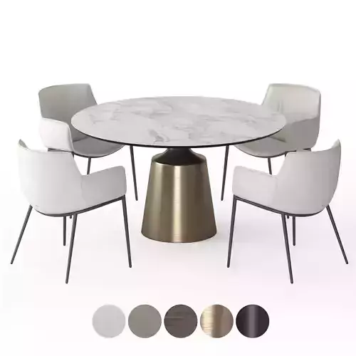 Cattelan Rhonda Chair and Yoda 3D model
