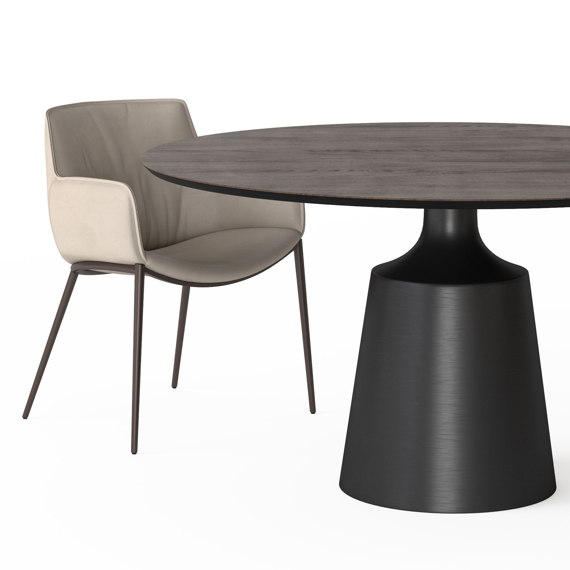 Cattelan Rhonda Chair and Yoda 3D model_2