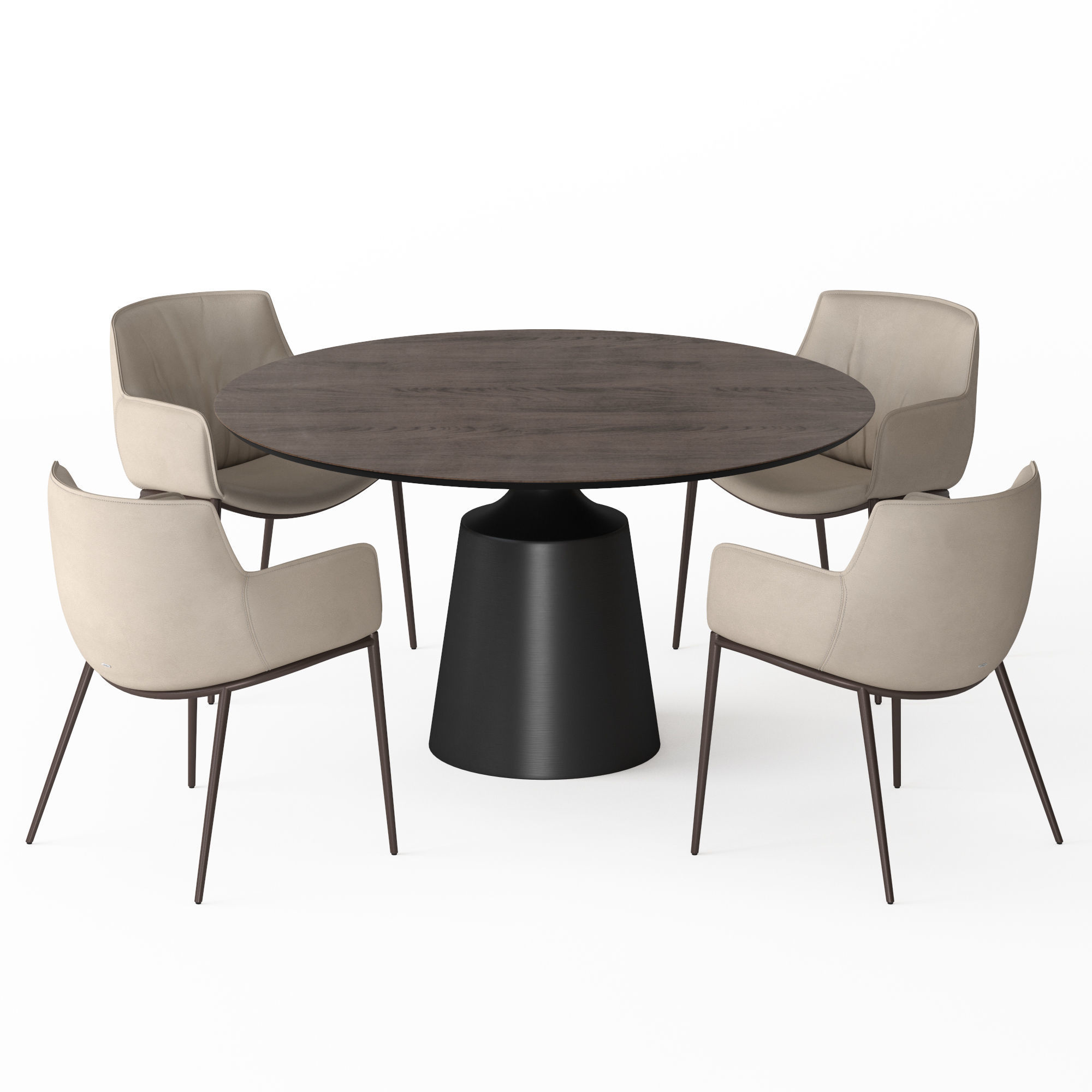 Cattelan Rhonda Chair and Yoda 3D model_3