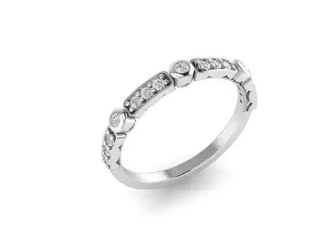 RANDY Women s Diamond Wedding Ring 3d model
