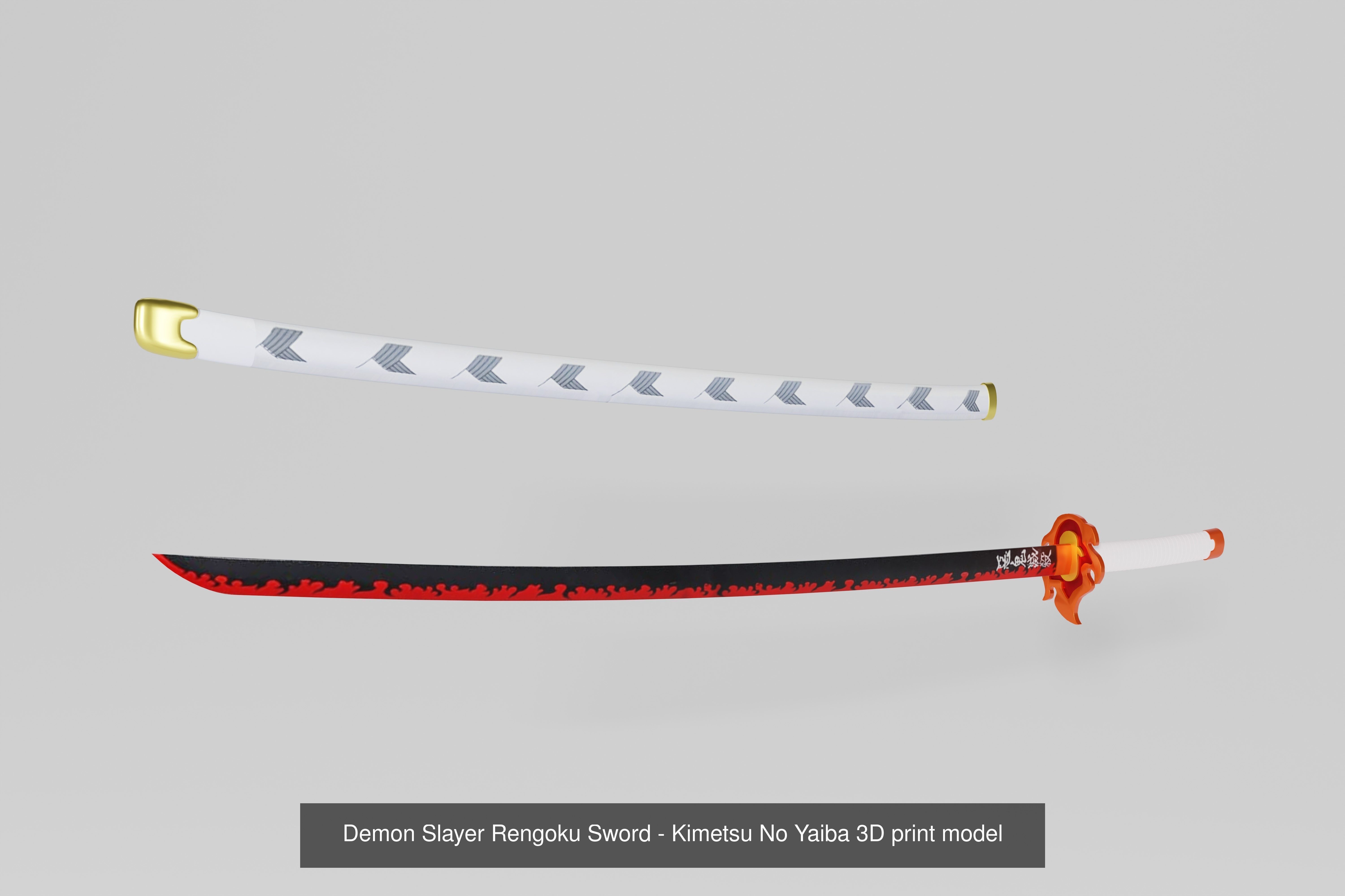 Demon slayer Sword set - kimetsu no yaiba 3D print model 3D Model Collection_6