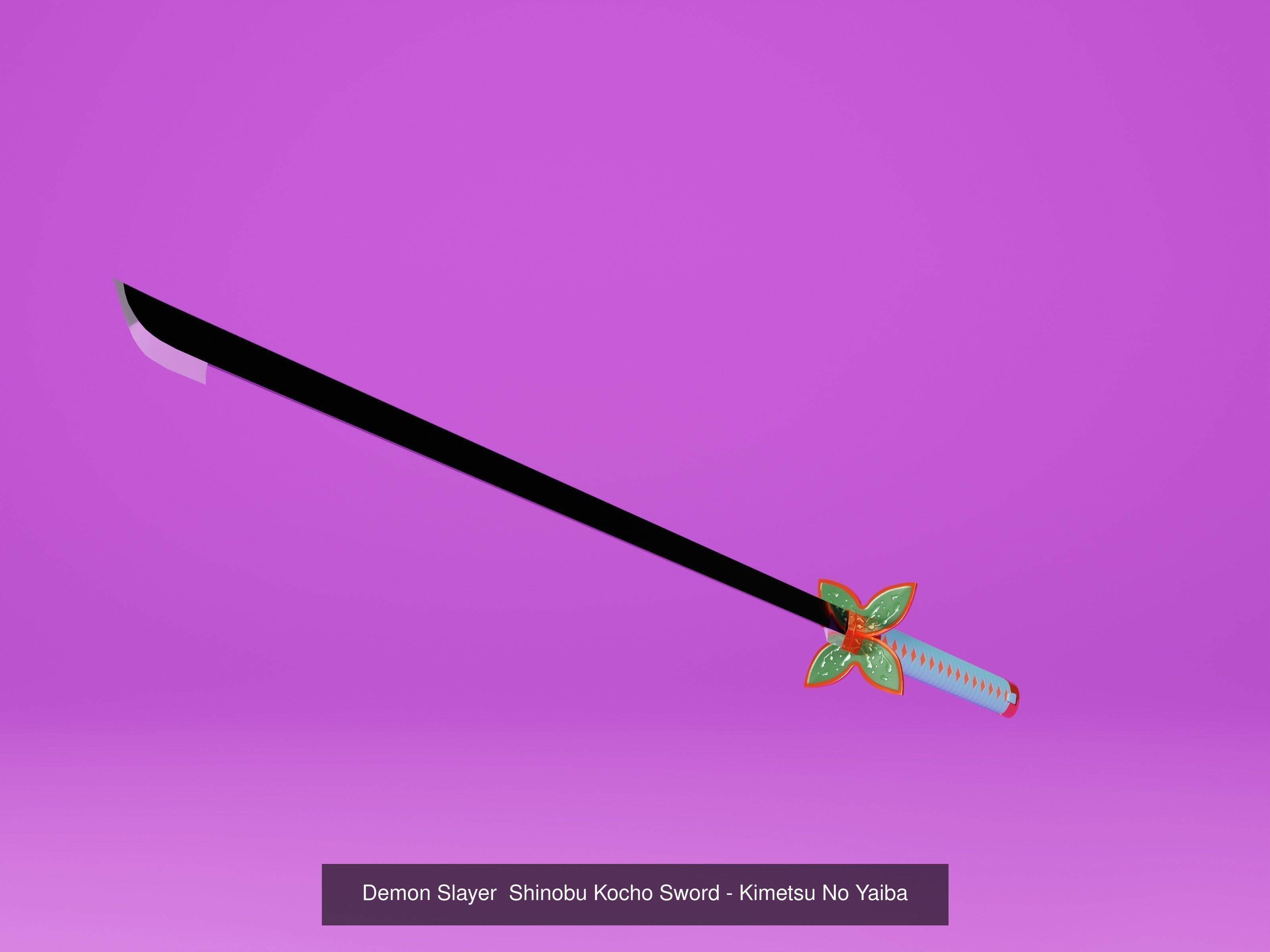 Demon slayer Sword set - kimetsu no yaiba 3D print model 3D Model Collection_8