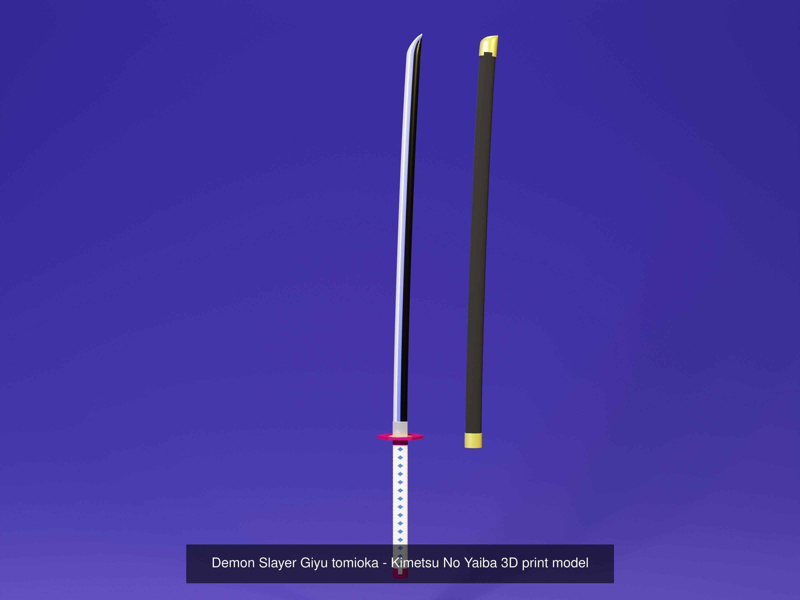 Demon slayer Sword set - kimetsu no yaiba 3D print model 3D Model Collection_10