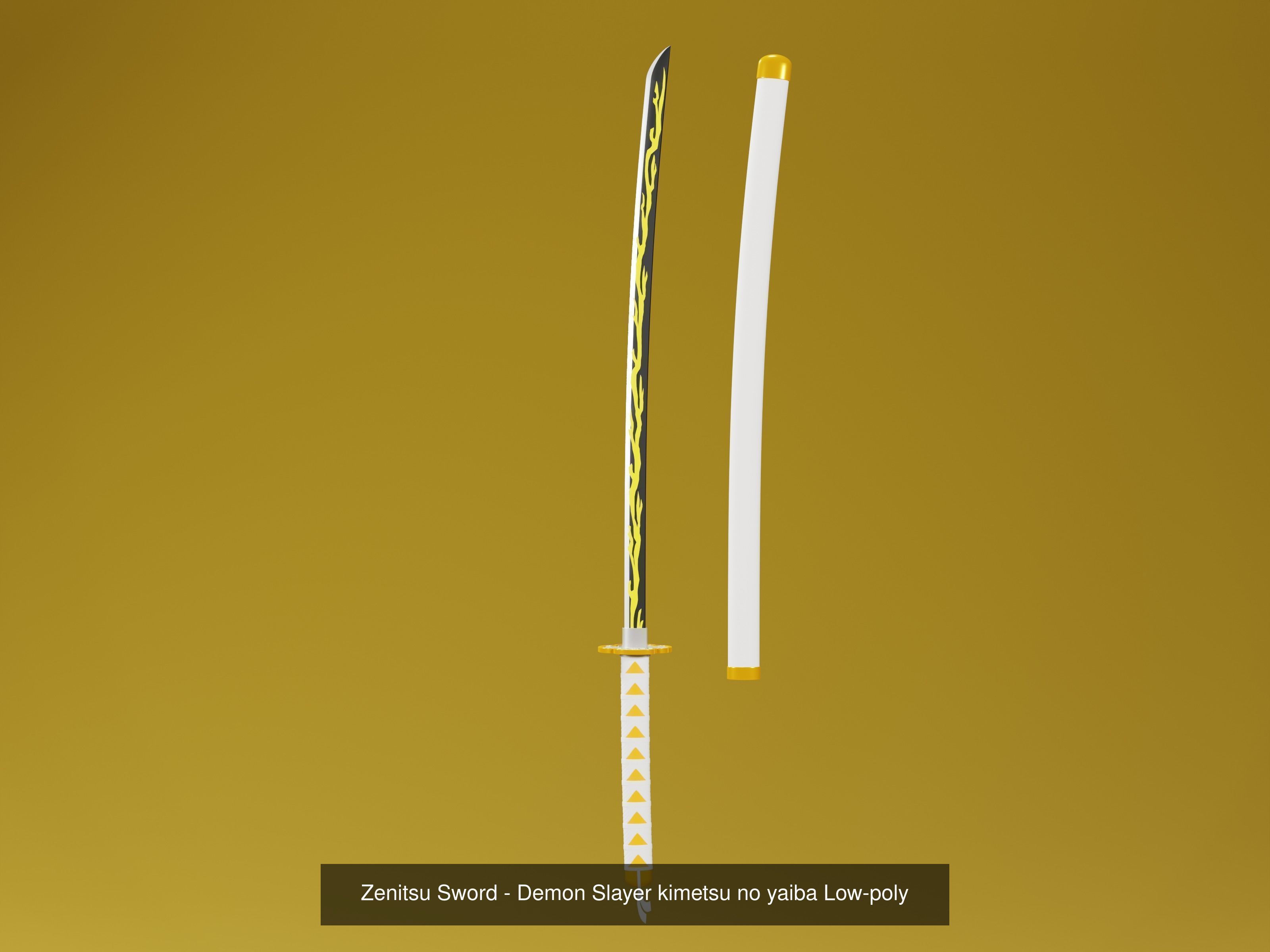 Demon slayer Sword set - kimetsu no yaiba 3D print model 3D Model Collection_11
