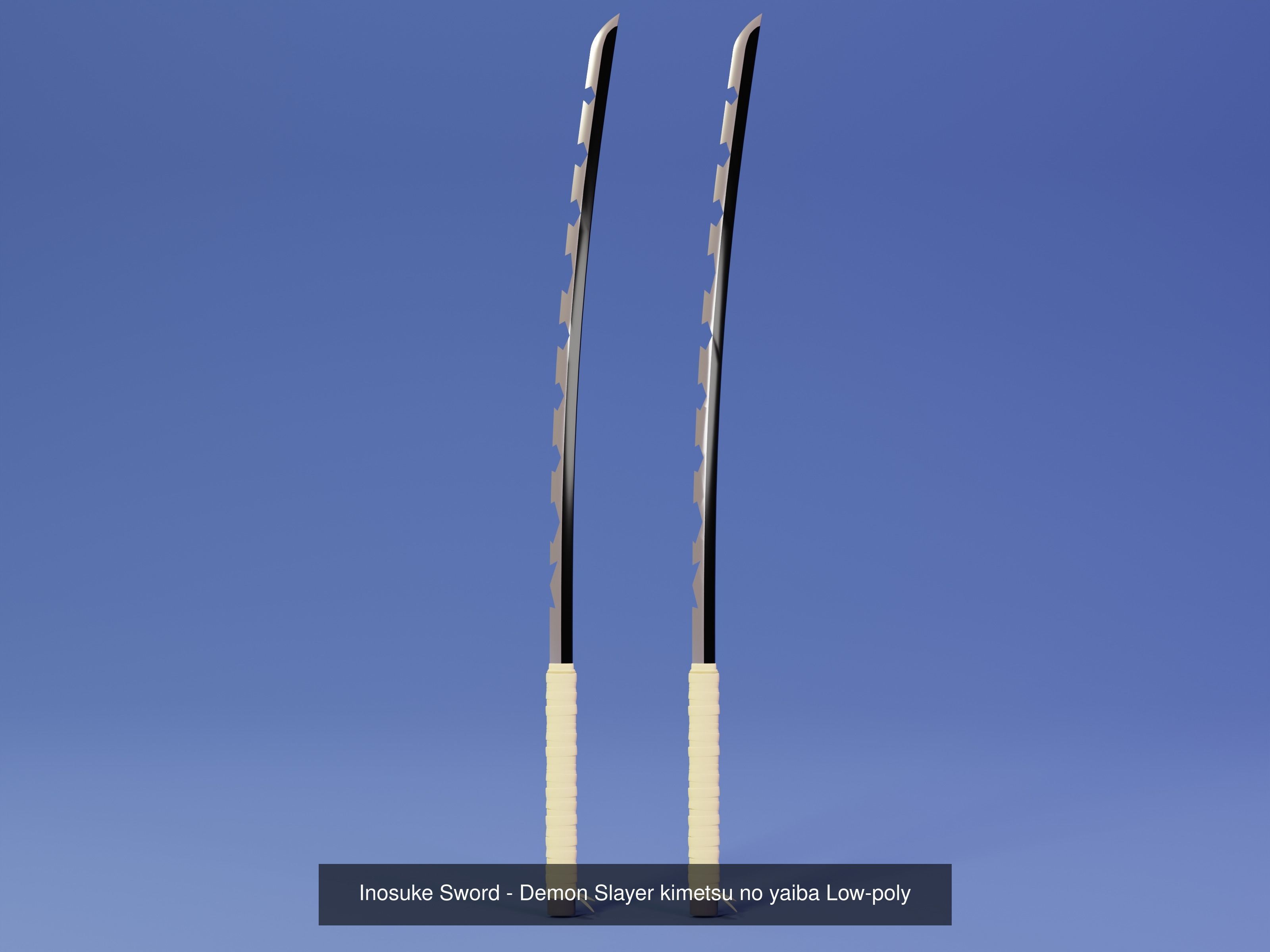 Demon slayer Sword set - kimetsu no yaiba 3D print model 3D Model Collection_12