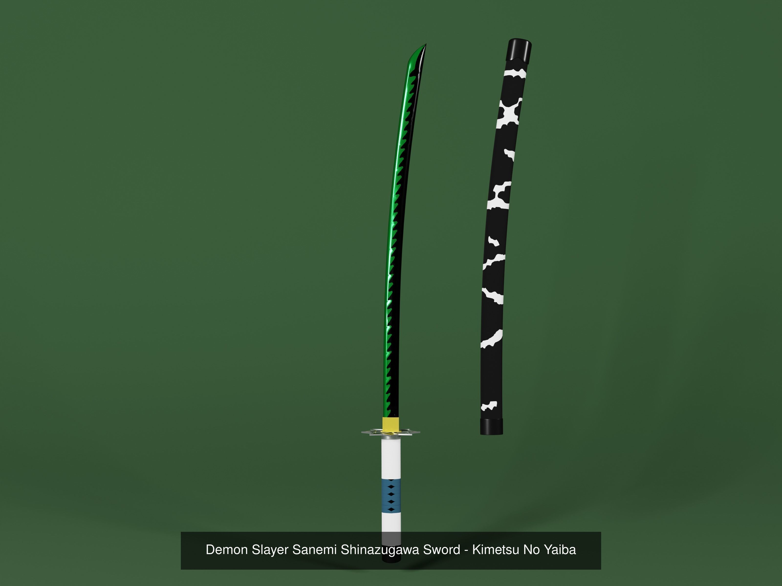 Demon slayer Sword set - kimetsu no yaiba 3D print model 3D Model Collection_9
