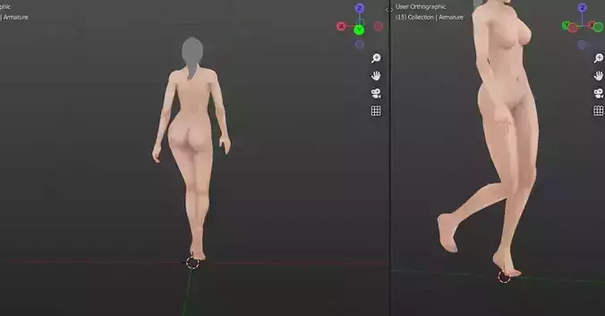 Free Female Base Mesh 3D model