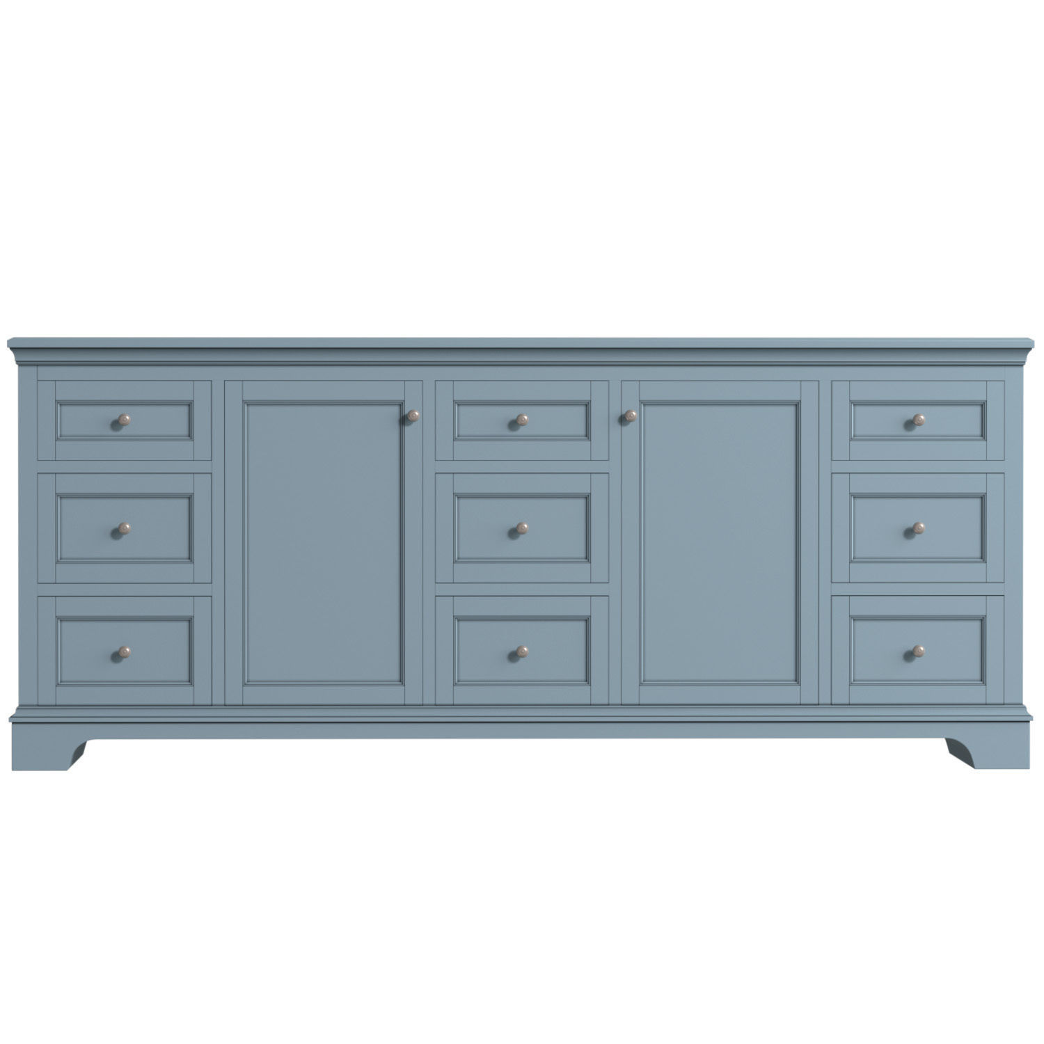 Blue Sideboards in a classic style buffet 3D model_1