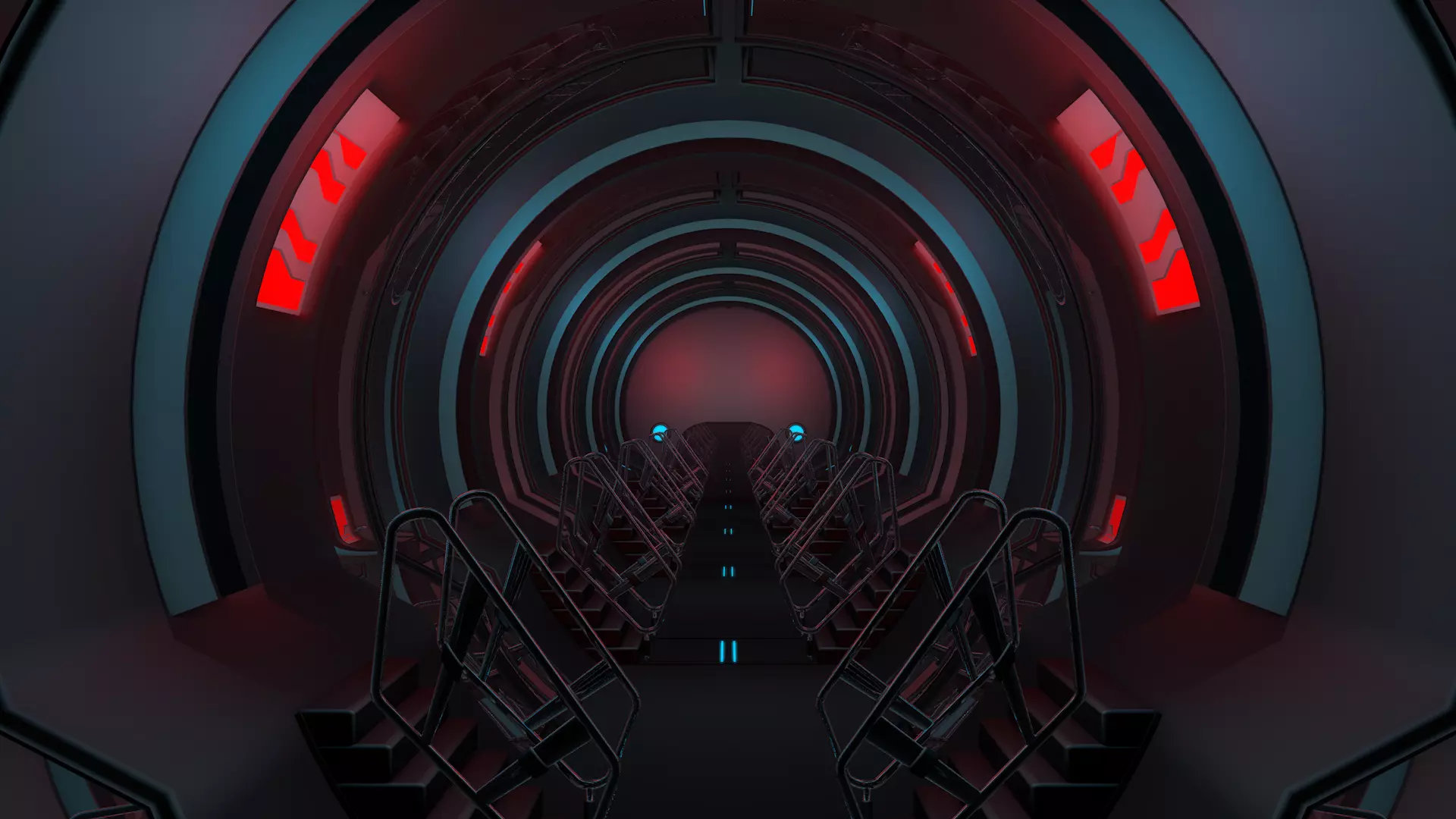 Sci Fi Tunnel 3D model