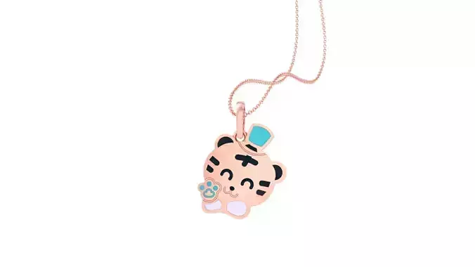 Panda Light Weight Kids Pendant Necklace Charms 3dm stl obj  3D print model