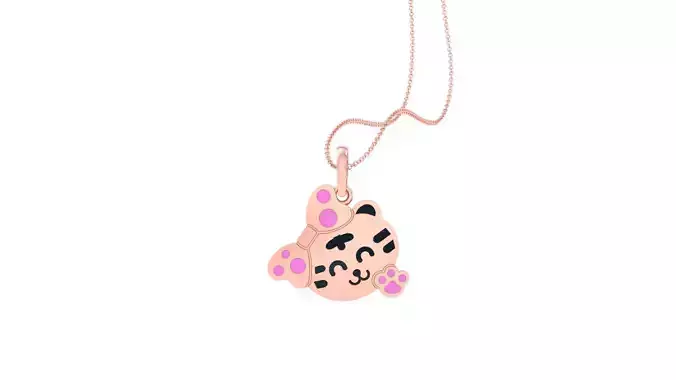 Panda Light Weight Kids Pendant Necklace Charms 3dm stl obj 3D print model