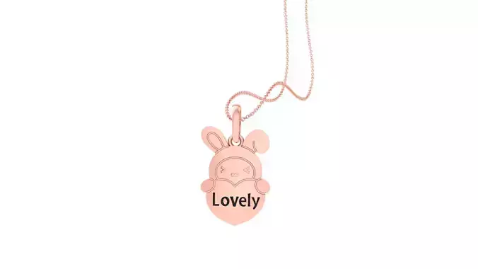 Lovely Cat Light Weight Kids Pendant Necklace Charms 3dm stl obj 3D print model