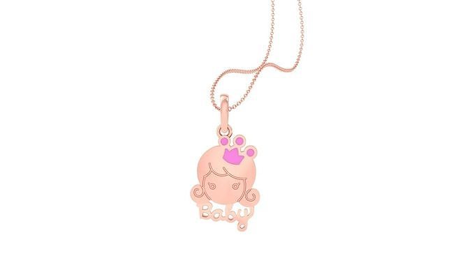 Baby Pendant Light Weight Kids Pendant Necklace Charms 3dm stl 3D print model
