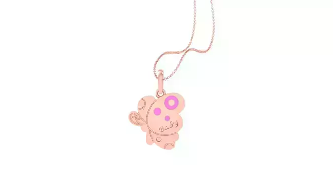 Baby Butterfly Light Weight Kids Pendant Necklace Charms 3dm stl 3D print model