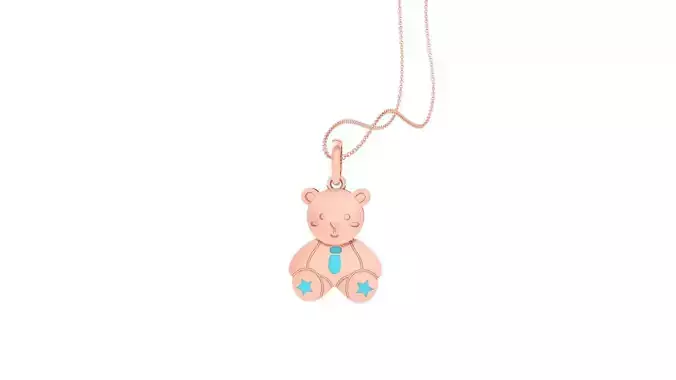 Panda Light Weight Kids Pendant Necklace Charms 3dm stl obj gltf 3D print model