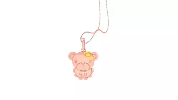 Pig Light Weight Kids Pendant Necklace Charms 3dm stl obj gltf