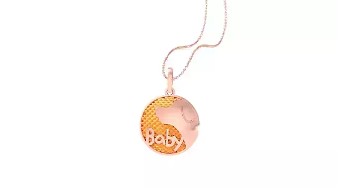 Baby Dog Light Weight Kids Pendant Necklace Charms 3dm stl obj 3D print model
