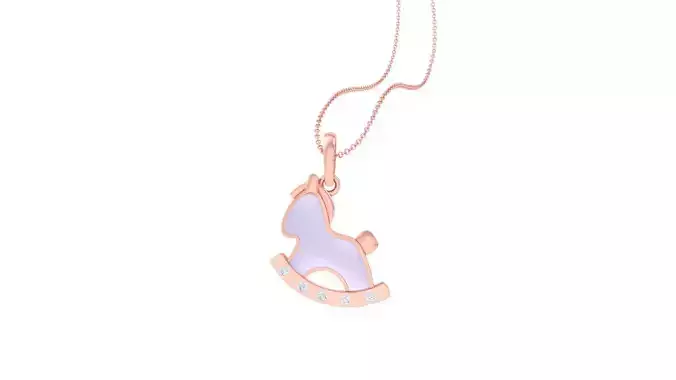 Horse Light Weight Kids Pendant Necklace Charms 3dm stl obj  3D print model