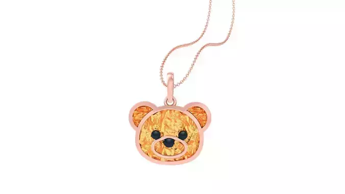 Dog face Light Weight Kids Pendant Necklace Charms 3dm  3D print model