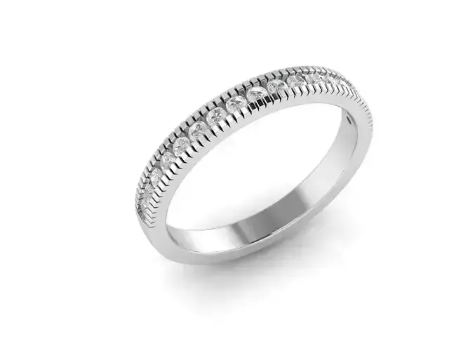 Elegant engagement wedding ring 3d model