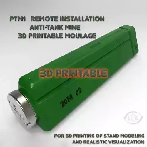 PTM1 remote installation antitank mine 3D Printable Moulage 3D model