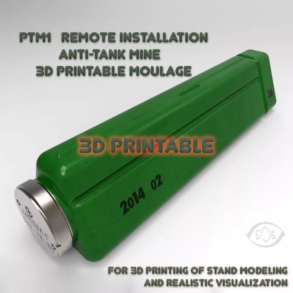 PTM1 remote installation antitank mine 3D Printable Moulage 3D model_0