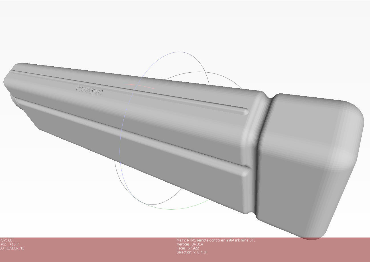 PTM1 remote installation antitank mine 3D Printable Moulage 3D model_11