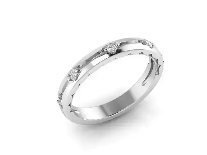 Well designed and User Friendly diamond ring 3d model