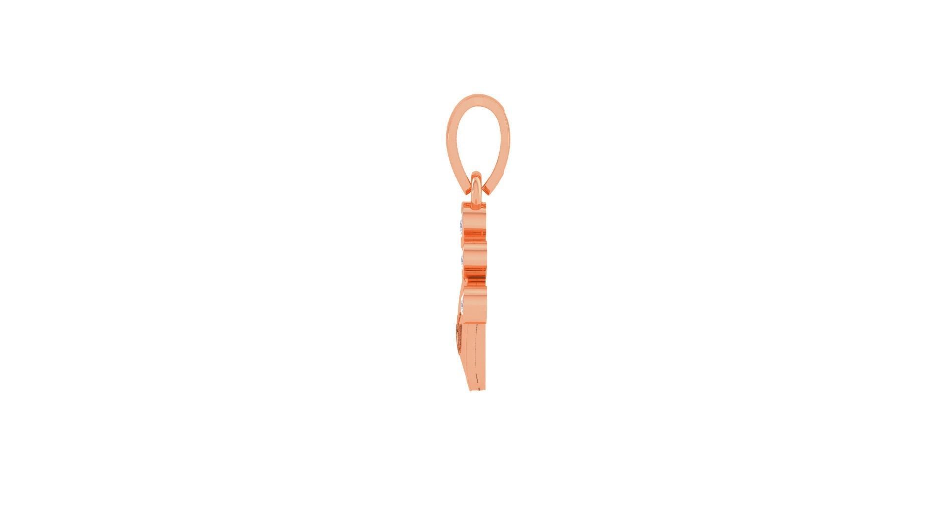 King Queen Crown Light Weight Kids Pendant Necklace Charms 3dm 3D print model_12