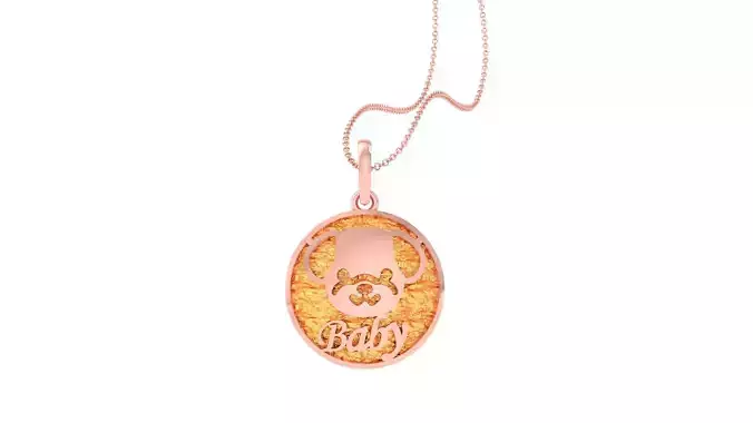 Baby Dog Light Weight Kids Pendant Necklace Charms 3dm stl obj 3D print model