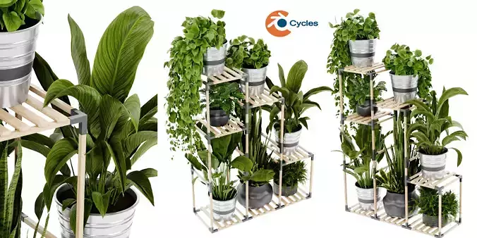 Collection plant vol 498 - blender model