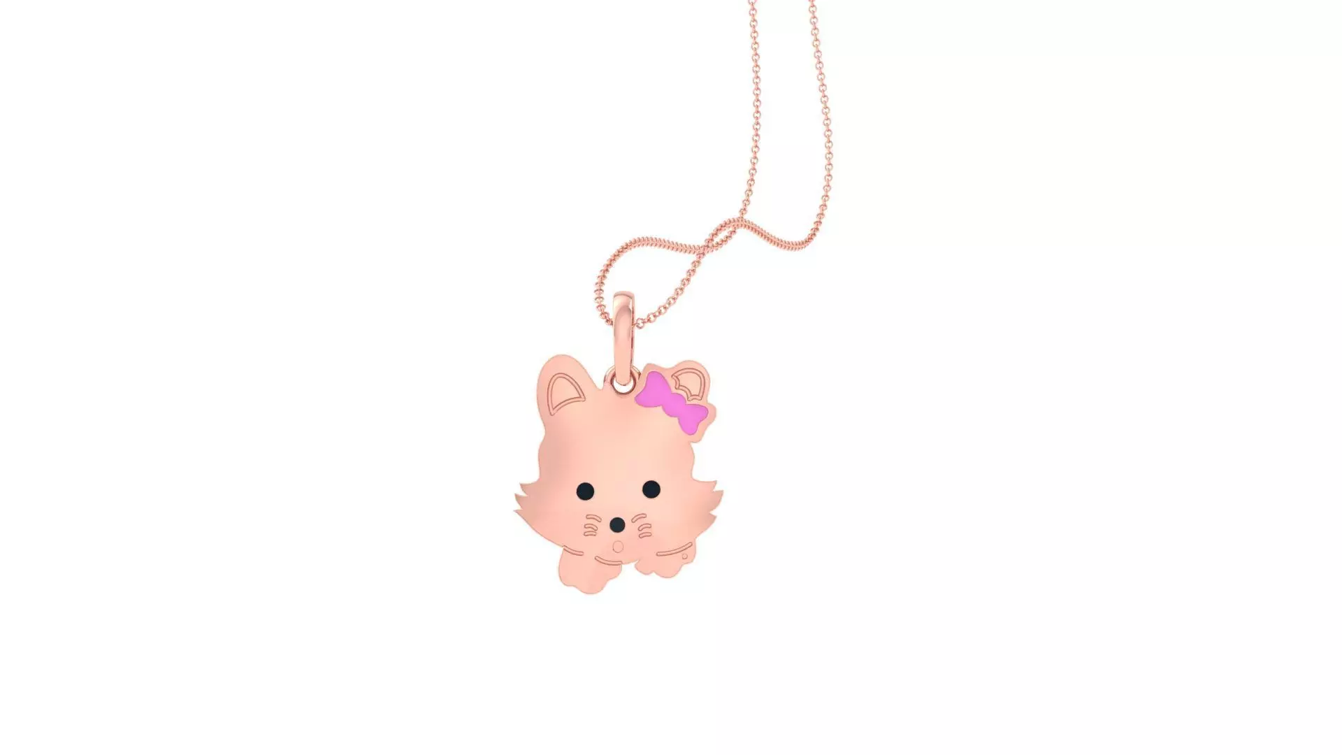 Puppy Light Weight Kids Pendant Necklace Charms 3dm stl obj 3D print model