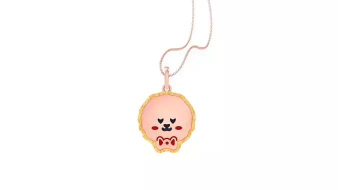 Panda Baby Light Weight Kids Pendant Necklace Charms 3dm stl  3D print model