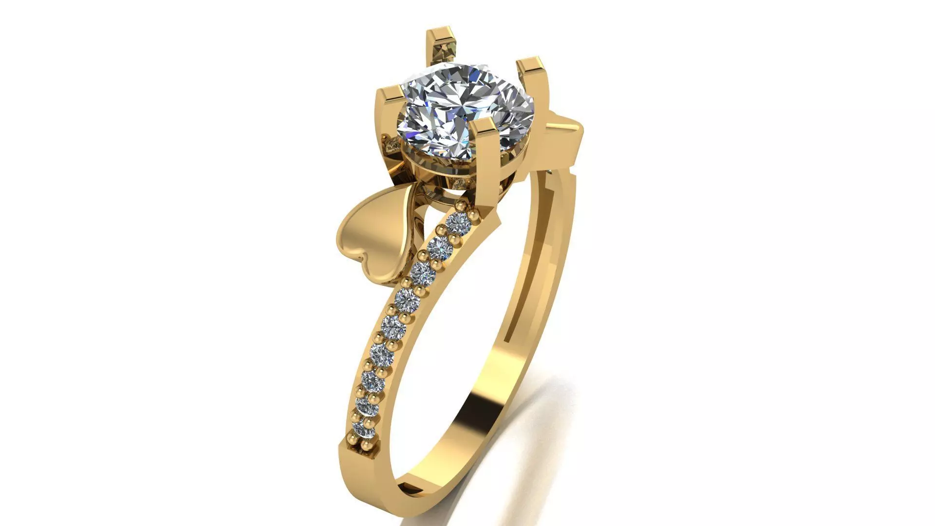 11400009 engagement ring 3D print model
