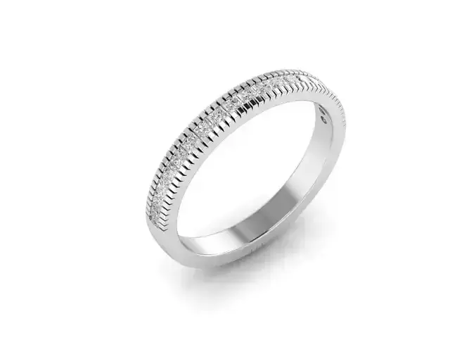 Single pave Holliday ring 3d cad file