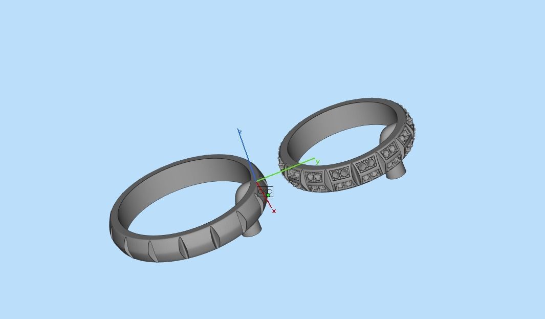 Wedding ring 0081 3D print model_48