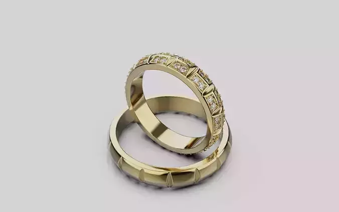 Wedding ring 0081 3D print model