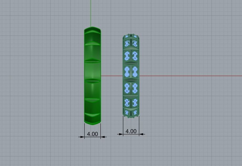Wedding ring 0081 3D print model_40