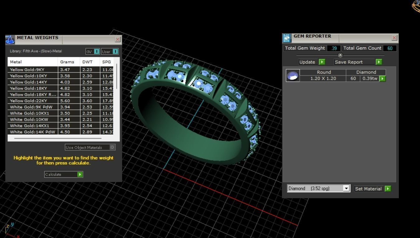 Wedding ring 0081 3D print model_42