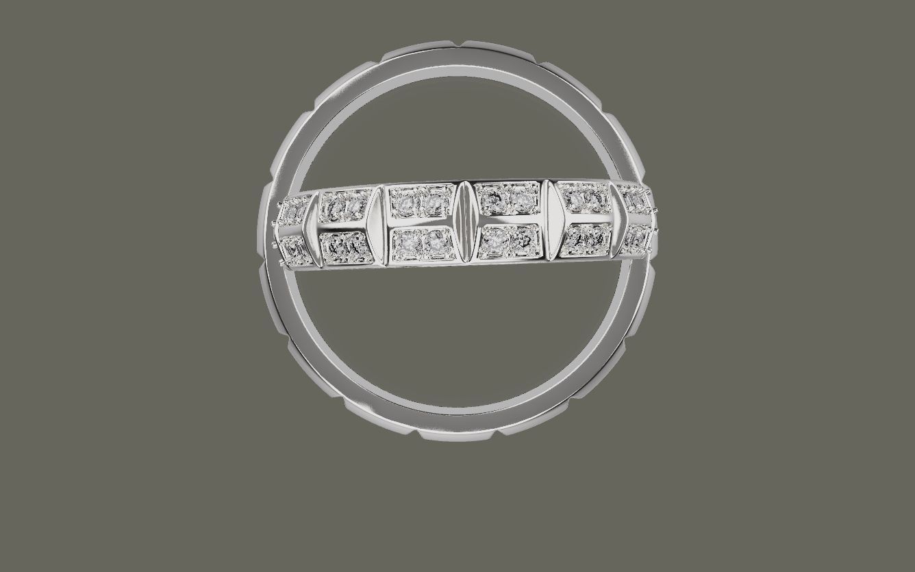 Wedding ring 0081 3D print model_15