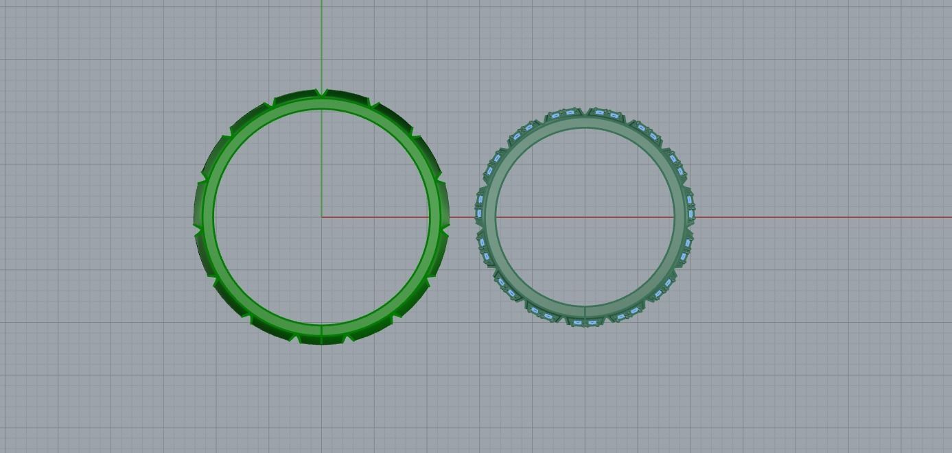 Wedding ring 0081 3D print model_37