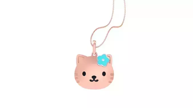 Panda Light Weight Kids Pendant Necklace Charms 3dm stl obj gltf 3D print model