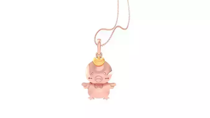 Baby Penguin Light Weight Kids Pendant Necklace Charms 3dm stl