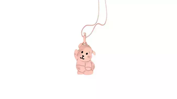 Panda Light Weight Kids Pendant Necklace Charms 3dm stl obj gltf 3D print model
