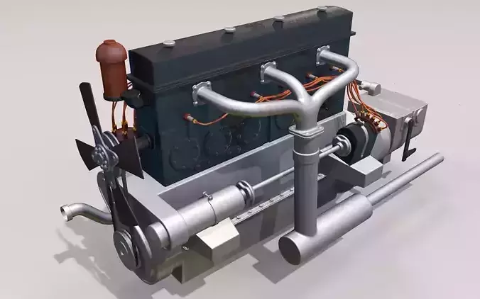 Engine RR Phantom II 3D model