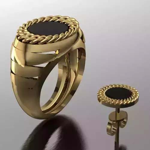 ring and earring
