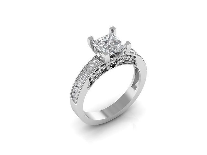 Pointer Princes Cut Solitaire 3D print model